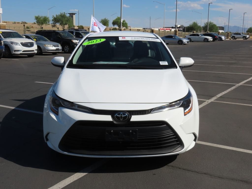 Certified 2023 Toyota Corolla LE with VIN 5YFB4MDE3PP051292 for sale in Surprise, AZ