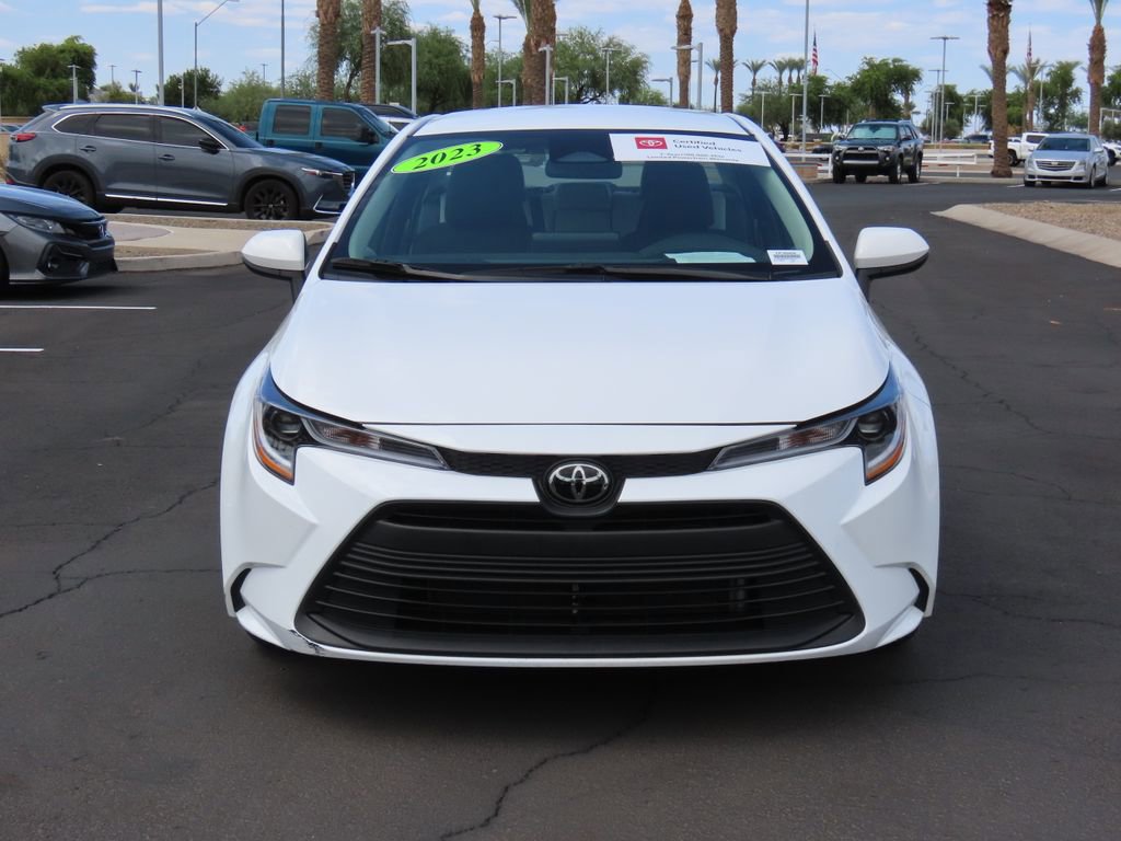 Certified 2023 Toyota Corolla LE with VIN 5YFB4MDE6PP067972 for sale in Surprise, AZ