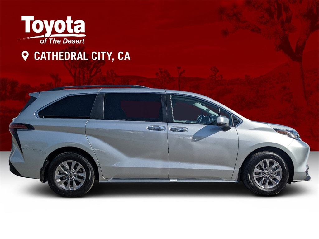 Certified 2022 Toyota Sienna XLE with VIN 5TDJRKEC8NS087921 for sale in Cathedral City, CA