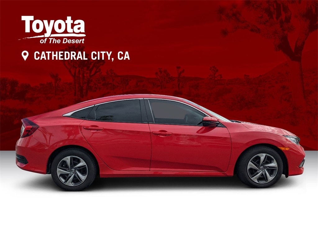 Used 2021 Honda Civic LX with VIN 2HGFC2F6XMH520153 for sale in Cathedral City, CA