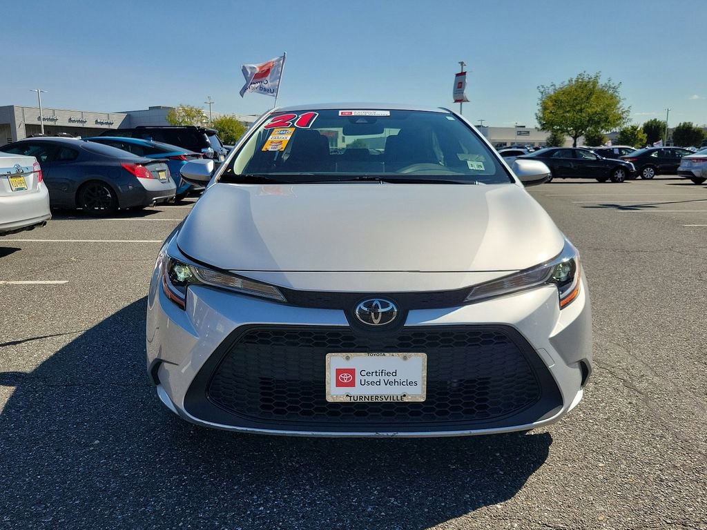 Certified 2021 Toyota Corolla LE with VIN JTDEPMAE0MJ159863 for sale in Turnersville, NJ