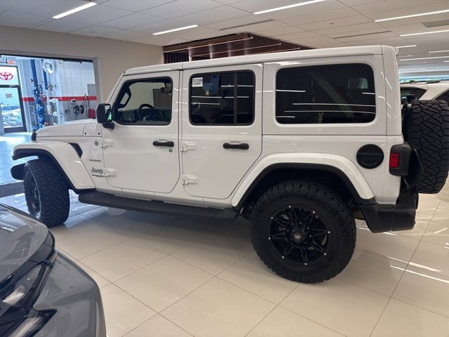 Used 2020 Jeep Wrangler Unlimited Sahara with VIN 1C4HJXEN7LW323637 for sale in Watertown, MA