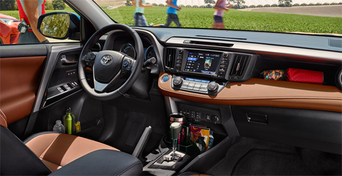 All-New 2016 Rav4 Hybrid: Elegant Inside
