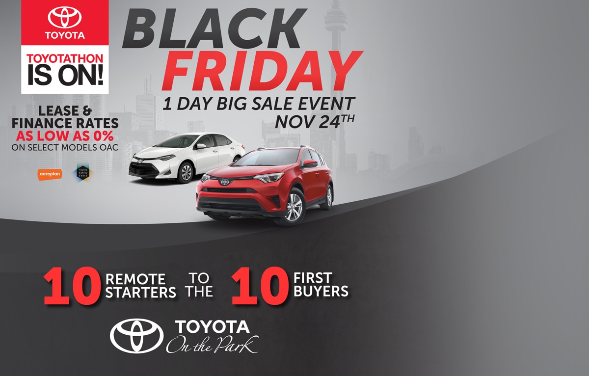 Black Friday Sales Event! Toyota On The Park