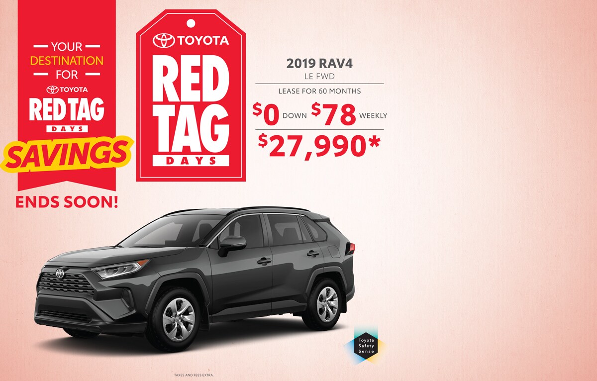 Red Tag Days Toyota on the Park Red Tag Days Toyota on the Park