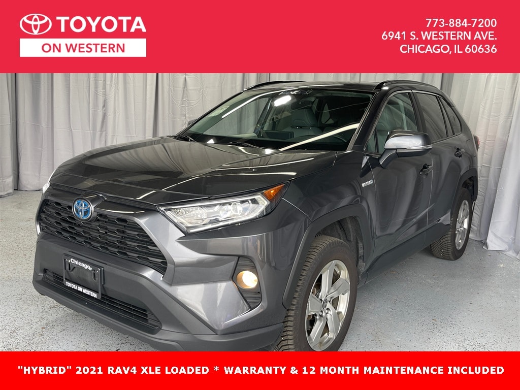 Used 2021 Toyota RAV4 XLE Premium with VIN 4T3B6RFV4MU031932 for sale in Chicago, IL