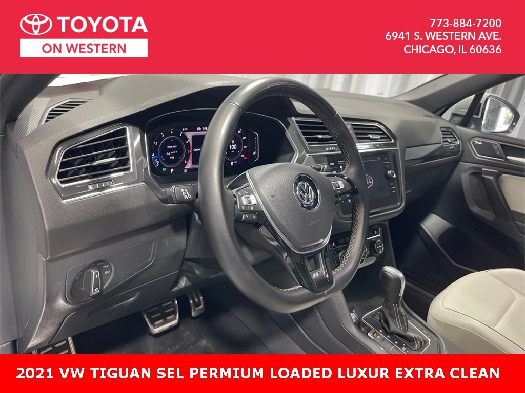 Used 2021 Volkswagen Tiguan SEL Premium R-Line with VIN 3VV4B7AX9MM108735 for sale in Chicago, IL