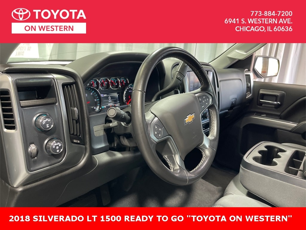 Used 2018 Chevrolet Silverado 1500 LT with VIN 3GCUKREC1JG641299 for sale in Chicago, IL