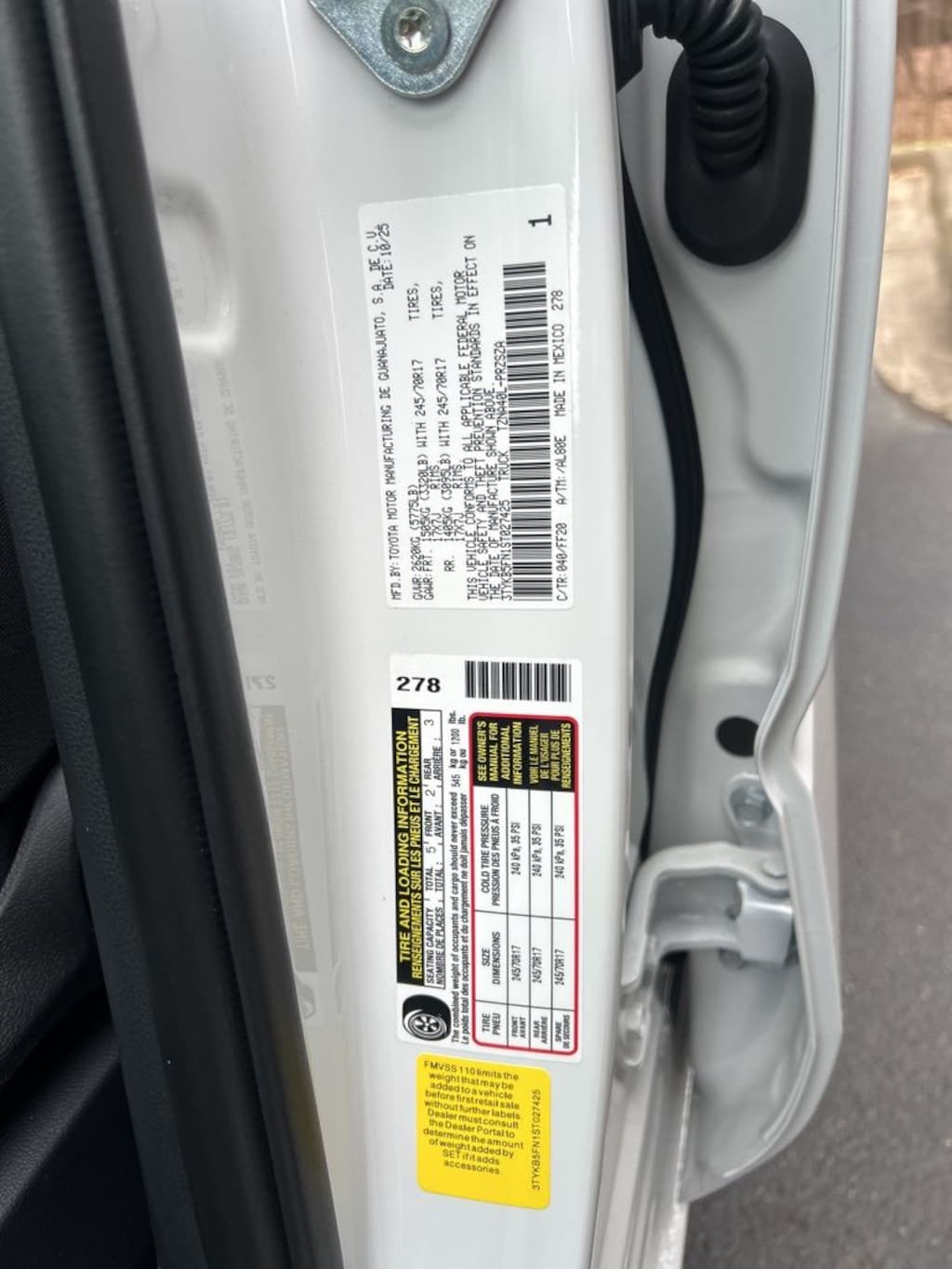 New 2025 Toyota Tacoma SR5 Truck Double Cab