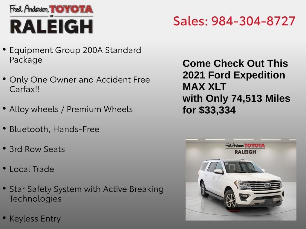 Used 2021 Ford Expedition Max XLT SUV