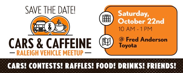 Cars & Caffine - October 22, 10AM-1PM