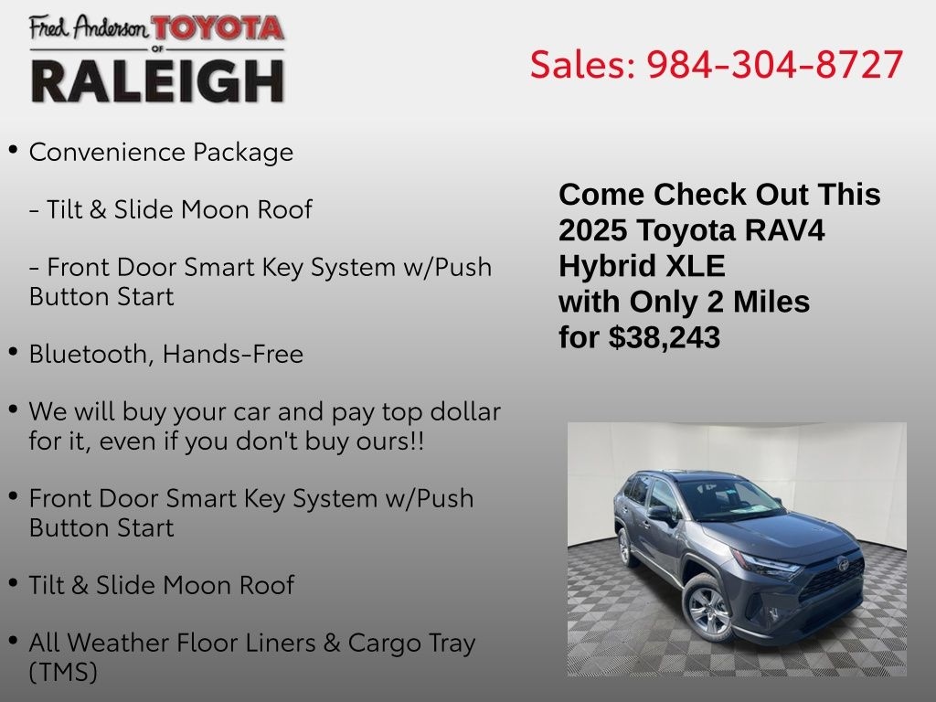 New 2025 Toyota RAV4 Hybrid XLE SUV