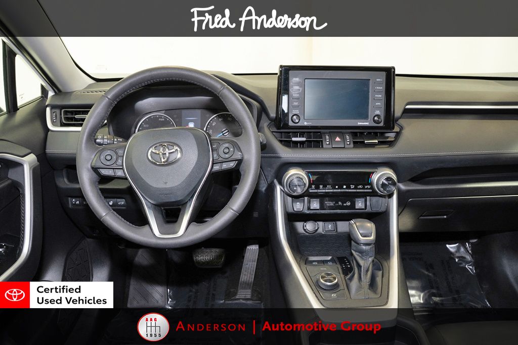 Certified 2021 Toyota RAV4 XLE Premium with VIN 2T3B6RFV3MW029234 for sale in Raleigh, NC