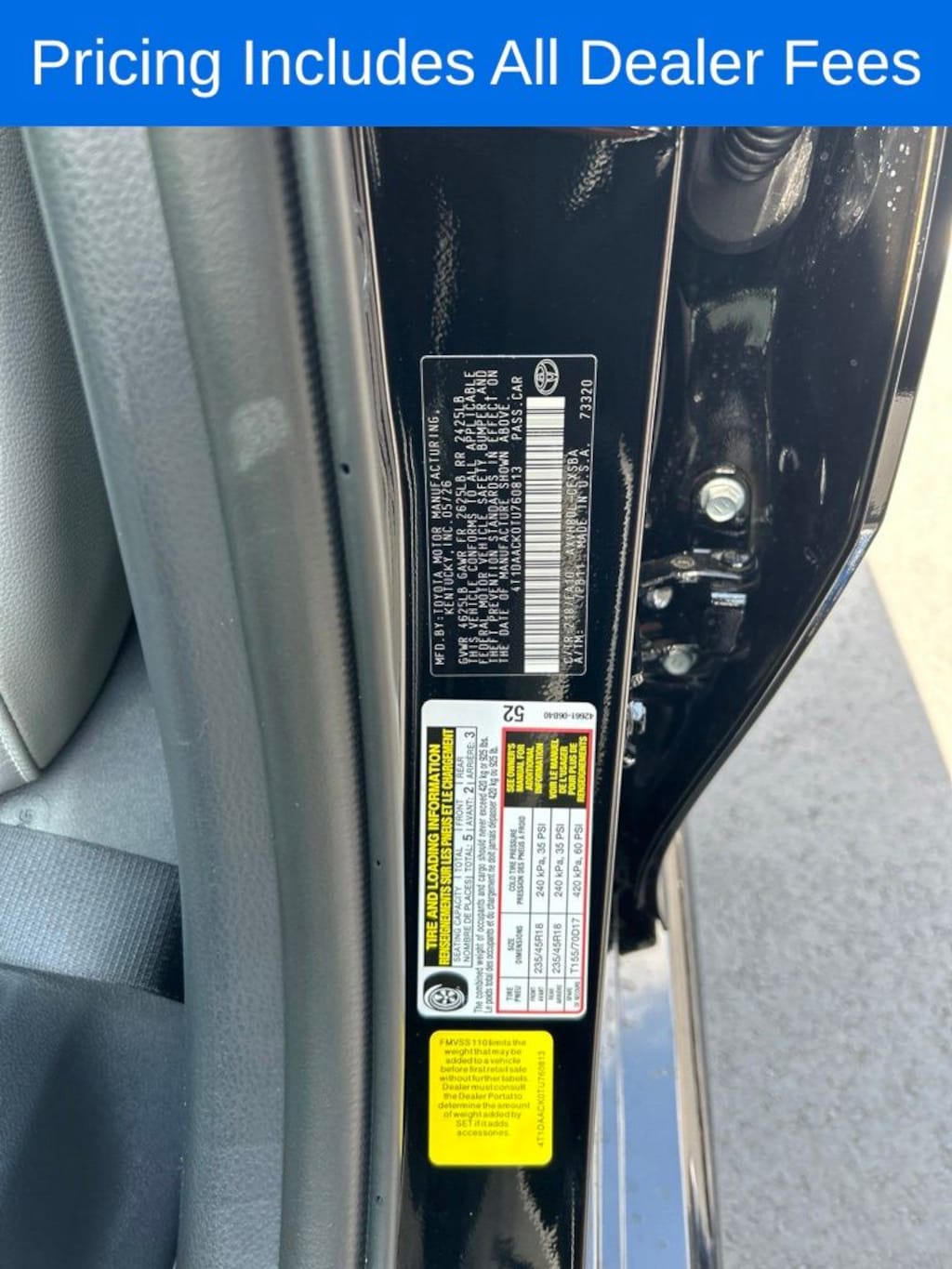 New 2026 Toyota Camry SE Sedan