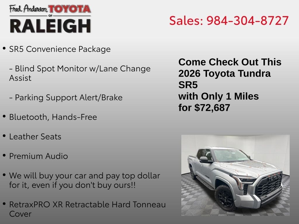 New 2026 Toyota Tundra SR5 Truck CrewMax