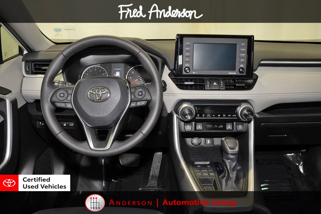 Certified 2021 Toyota RAV4 XLE Premium with VIN 2T3A1RFV6MW243659 for sale in Raleigh, NC