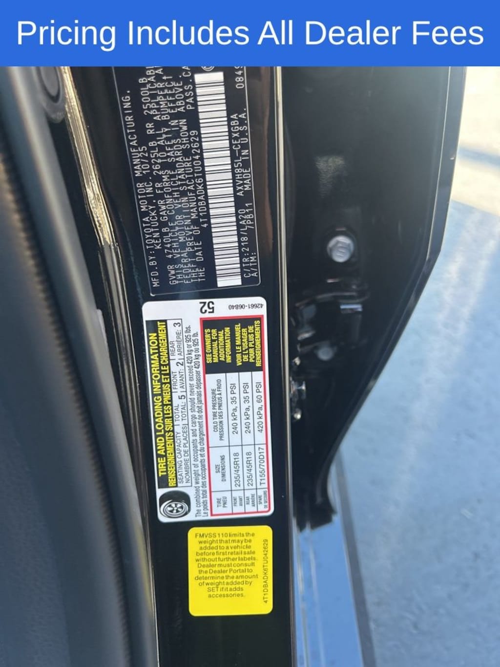 New 2026 Toyota Camry XLE Sedan