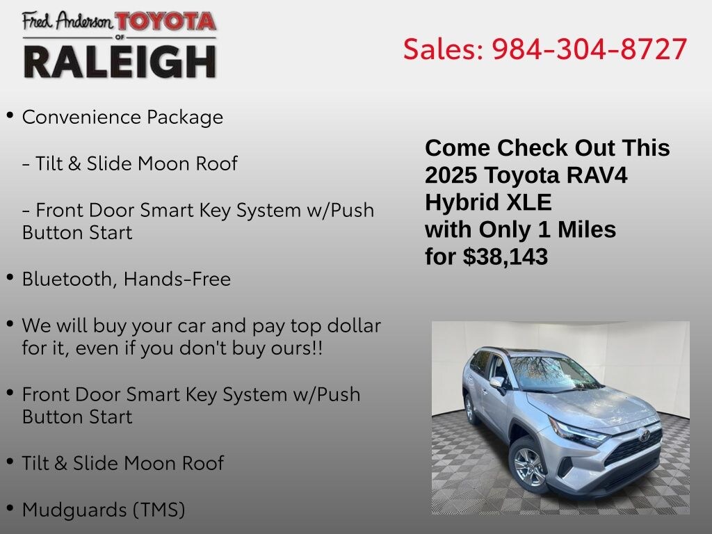 New 2025 Toyota RAV4 Hybrid XLE SUV