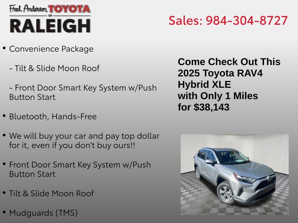 New 2025 Toyota RAV4 Hybrid XLE SUV