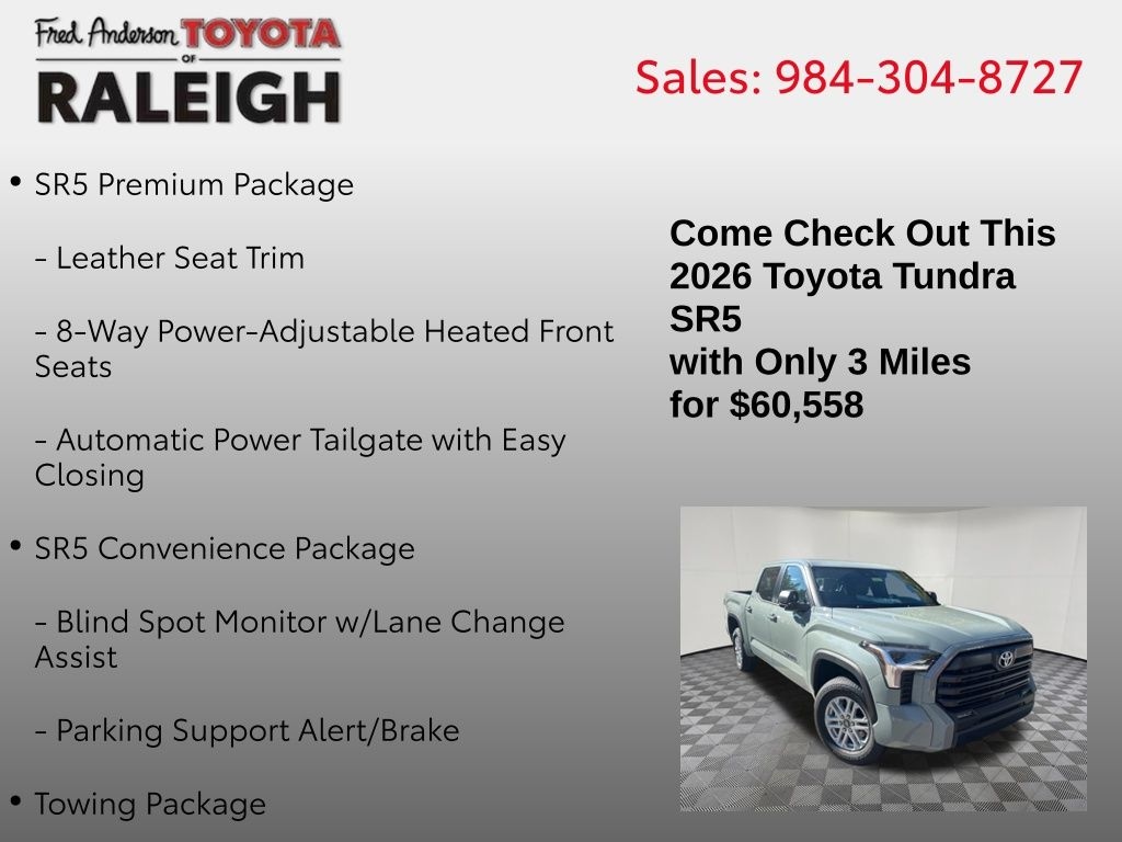 New 2026 Toyota Tundra SR5 Truck CrewMax
