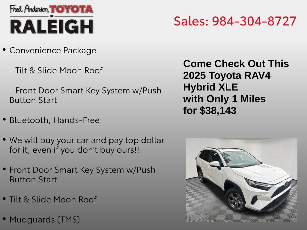 New 2025 Toyota RAV4 Hybrid XLE SUV