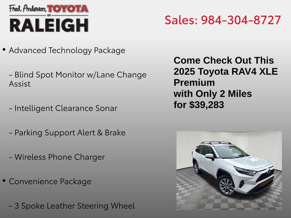 New 2025 Toyota RAV4 XLE Premium SUV