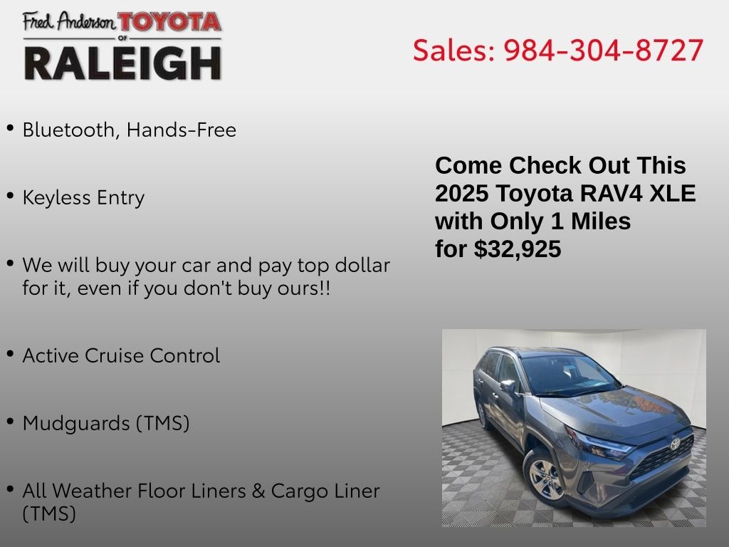 New 2025 Toyota RAV4 XLE SUV