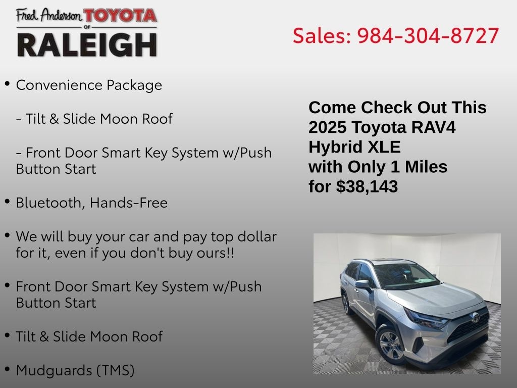 New 2025 Toyota RAV4 Hybrid XLE SUV