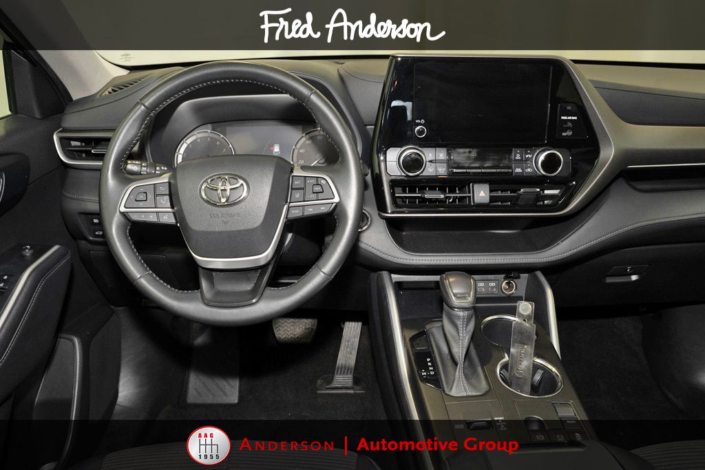 Used 2023 Toyota Highlander LE with VIN 5TDKDRAHXPS005722 for sale in Raleigh, NC