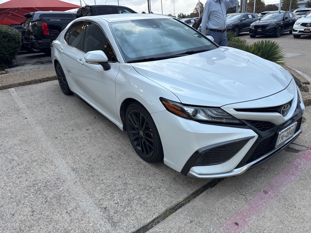 Used 2021 Toyota Camry XSE w/Cockpit Red w/Perforated Leather Seat Trim Sedan
