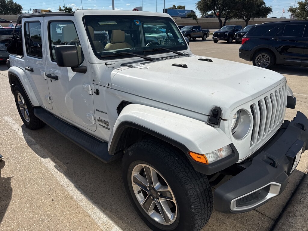 Used 2018 Jeep Wrangler Unlimited Sahara w/Premium Black Sunrider Soft SUV