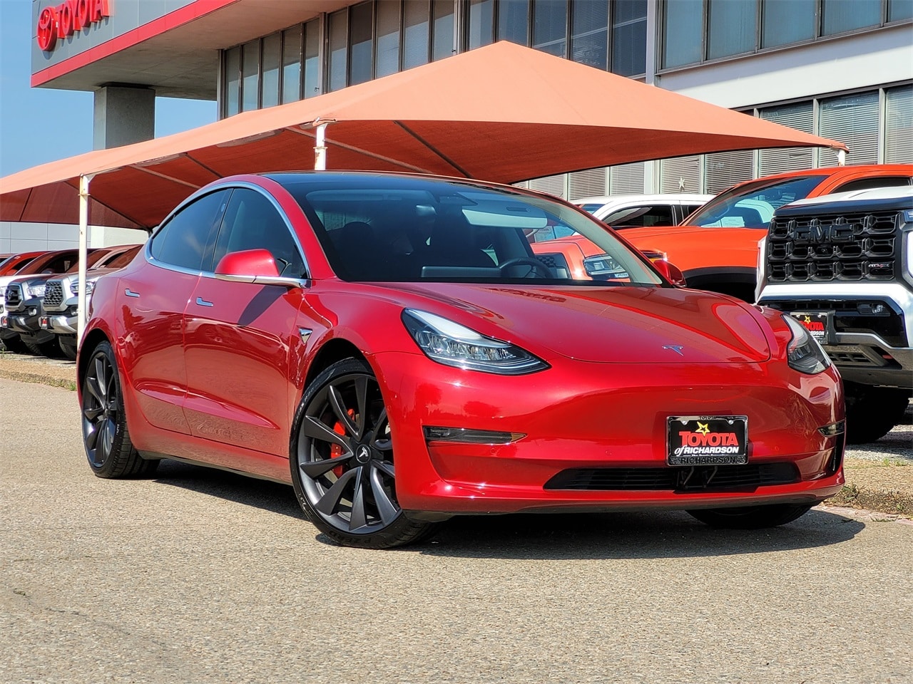 Used 2020 Tesla Model 3 Base with VIN 5YJ3E1EC8LF669310 for sale in Richardson, TX
