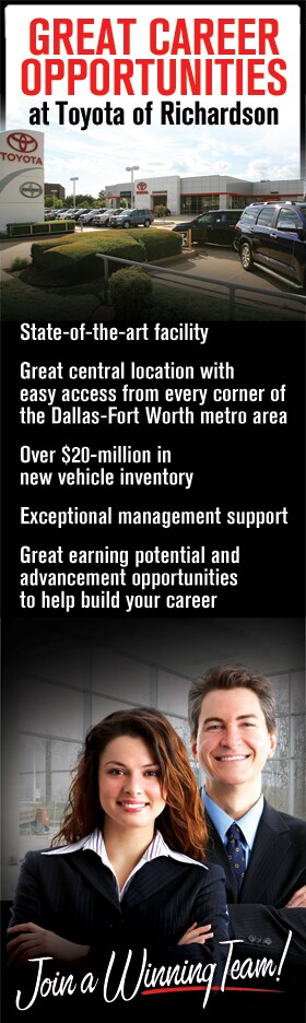 Employment Opportunities | Open Positions | Dallas & Plano, TX