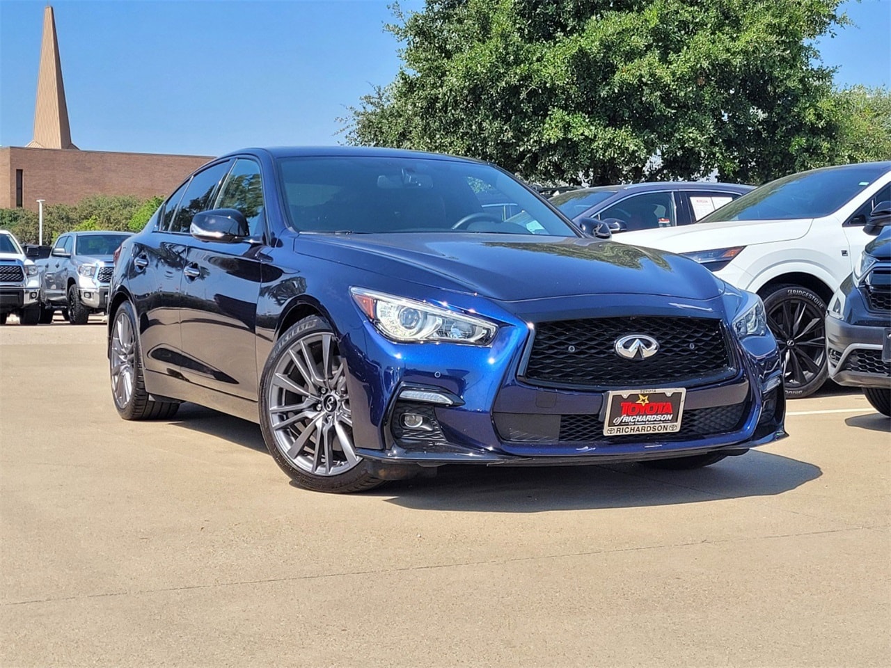 Used 2023 INFINITI Q50 RED SPORT with VIN JN1FV7DP4PM570066 for sale in Richardson, TX