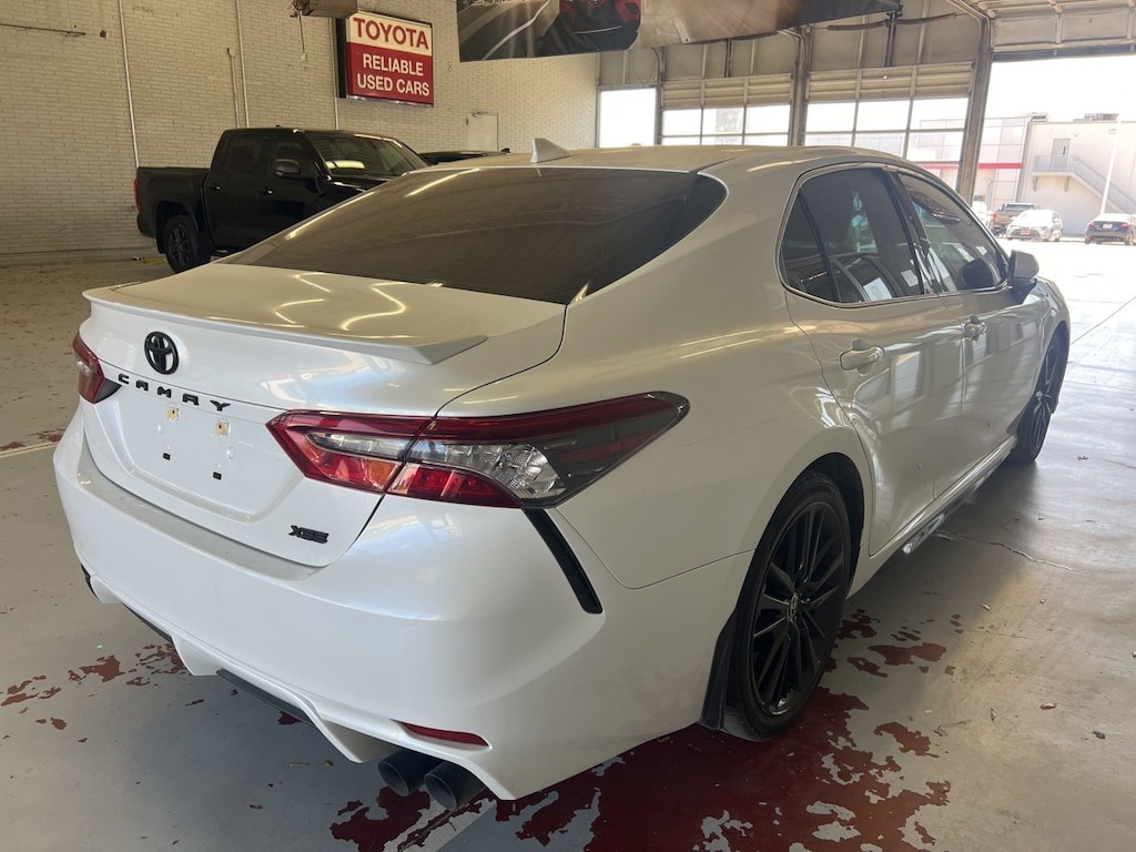 Used 2021 Toyota Camry XSE w/Red Perforated Leather Seat/19-in Black Allo Sedan