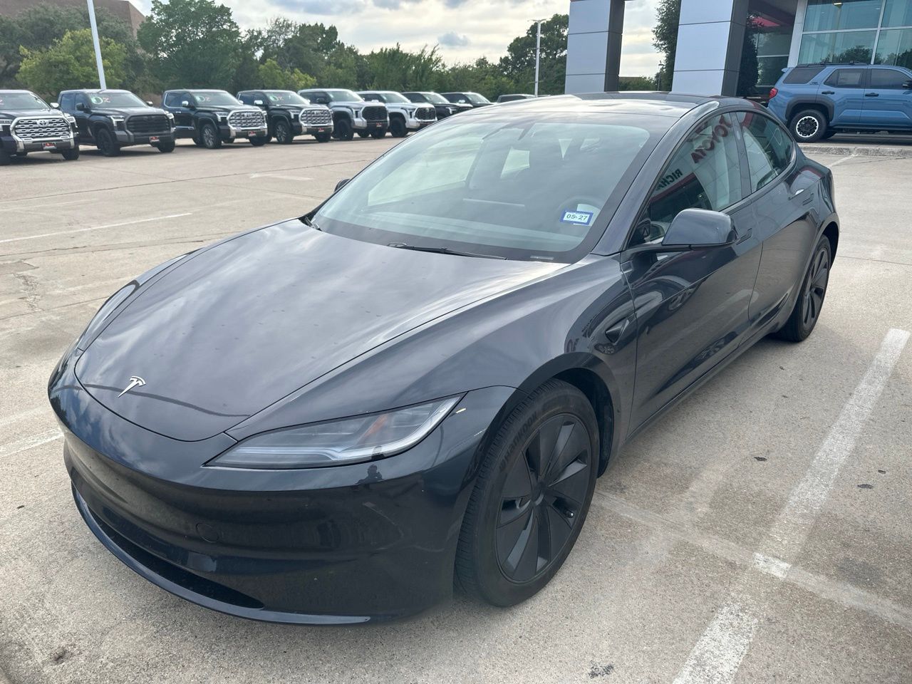 Stealth Gray 2024 Tesla Model 3 RWD Sedan Rear-Wheel Drive 1-Speed Automatic