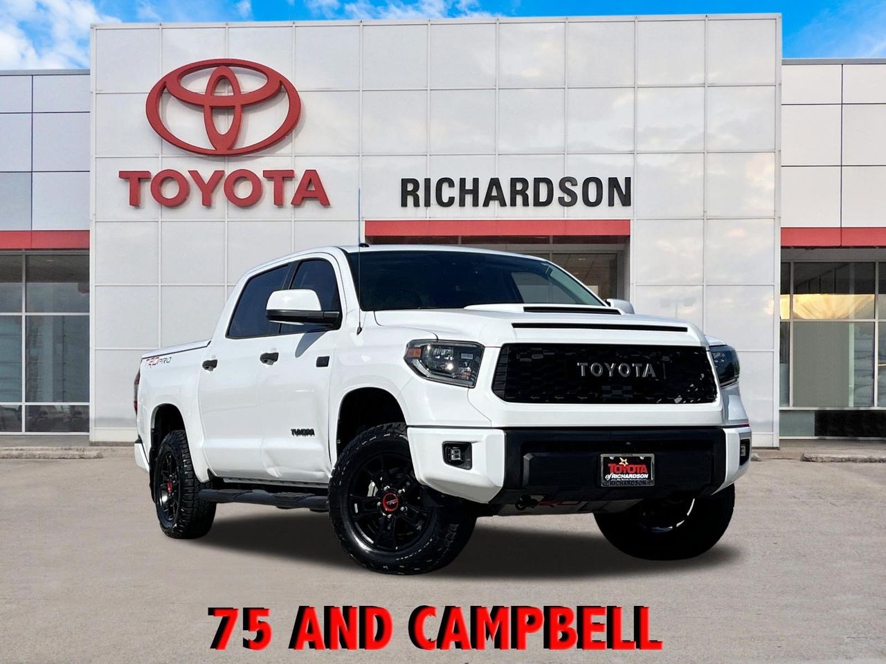 Super White 2019 Toyota Tundra Pickup Truck Four-Wheel Drive 6-Speed Automatic