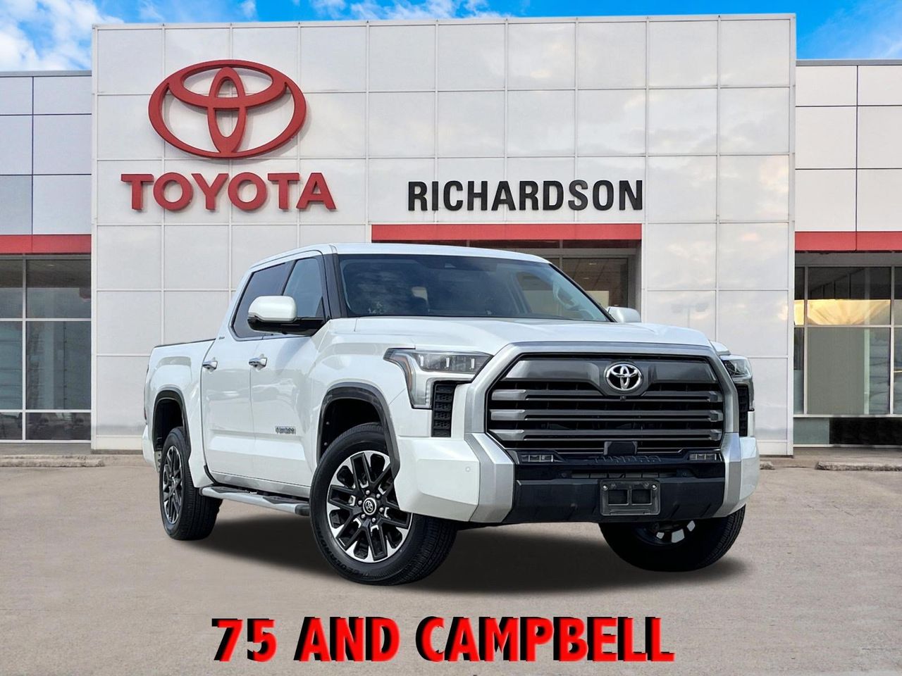 White (Wind Chill Pearl) 2023 Toyota Tundra Pickup Truck Four-Wheel Drive Automatic