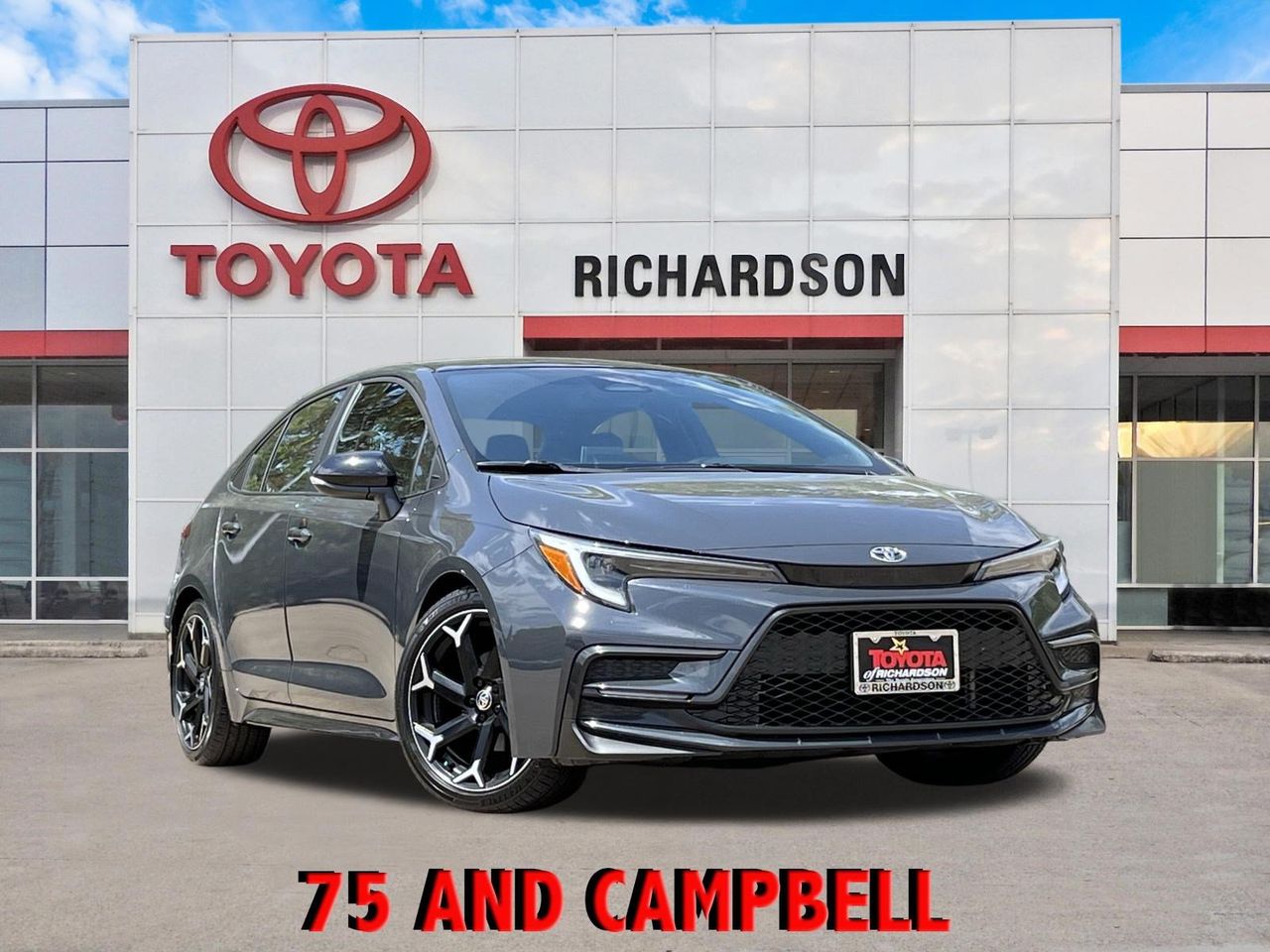 Midnight Black 2025 Toyota Corolla Sedan Front-Wheel Drive Continuously Variable Transmission