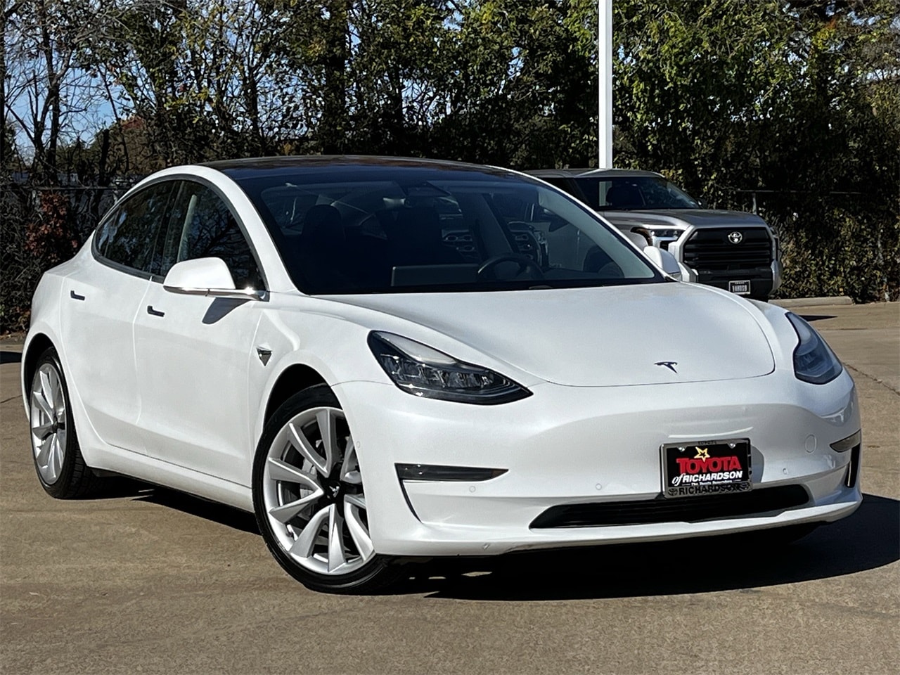 Used 2020 Tesla Model 3 Base with VIN 5YJ3E1EB5LF795602 for sale in Richardson, TX