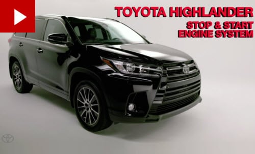 Toyota Highlander Stop/Start Engine
