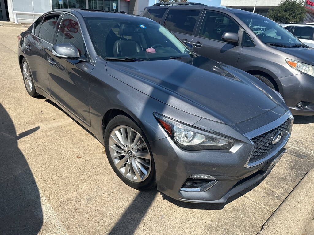 Used 2021 INFINITI Q50 3.0t Luxe w/Sunroof/18-in Alloy/Leather Sedan