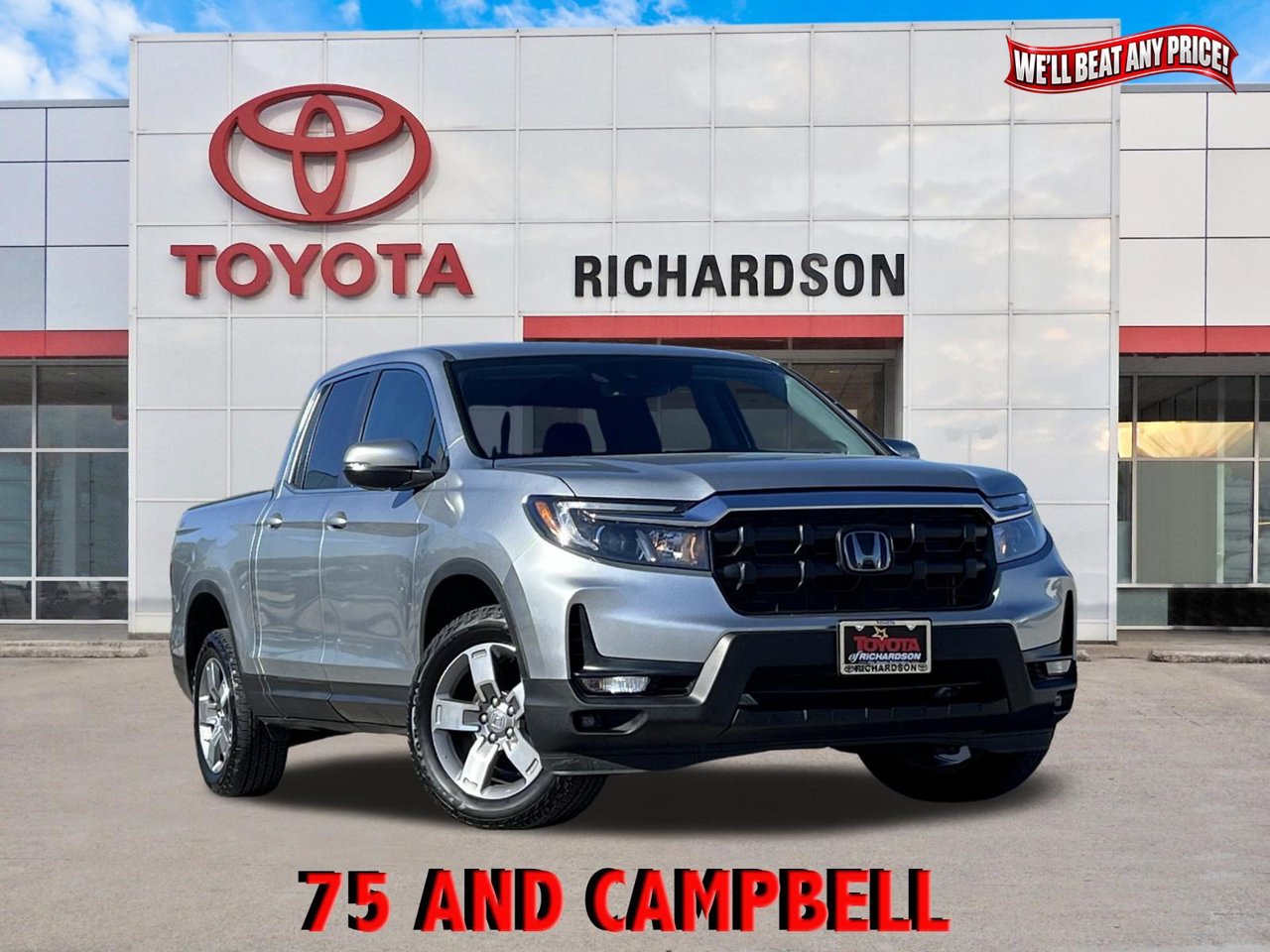 Sonic Gray Pearl 2026 Honda Ridgeline Pickup Truck All-Wheel Drive 9-Speed Automatic