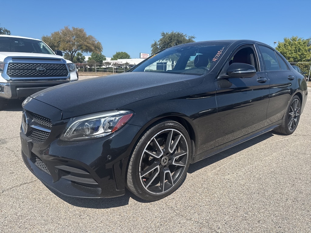 Used 2021 Mercedes-Benz C-Class C 300 AMG-Line w/Red Interior Sedan