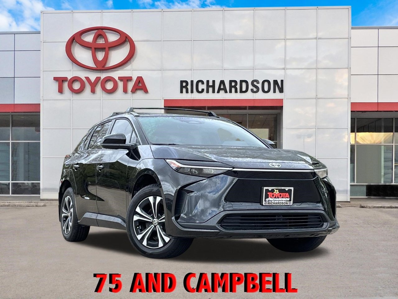 Used 2025 Toyota bZ4X XLE with VIN JTMAAAAA3SA072998 for sale in Richardson, TX