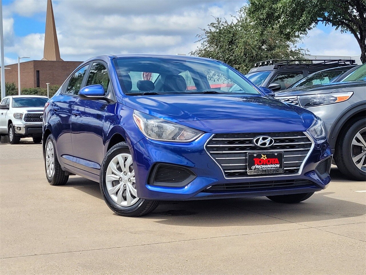 Used 2021 Hyundai Accent SE with VIN 3KPC24A64ME129115 for sale in Richardson, TX