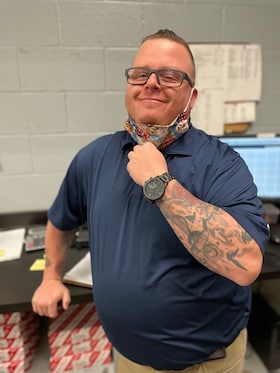 Staff member Derrick Bogan from 0ad4bae33bdb