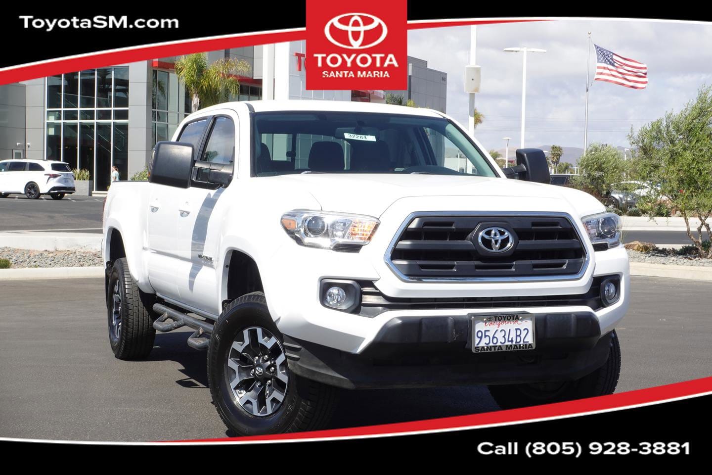 Used 2017 Toyota Tacoma SR5 with VIN 3TMBZ5DNXHM006513 for sale in Santa Maria, CA