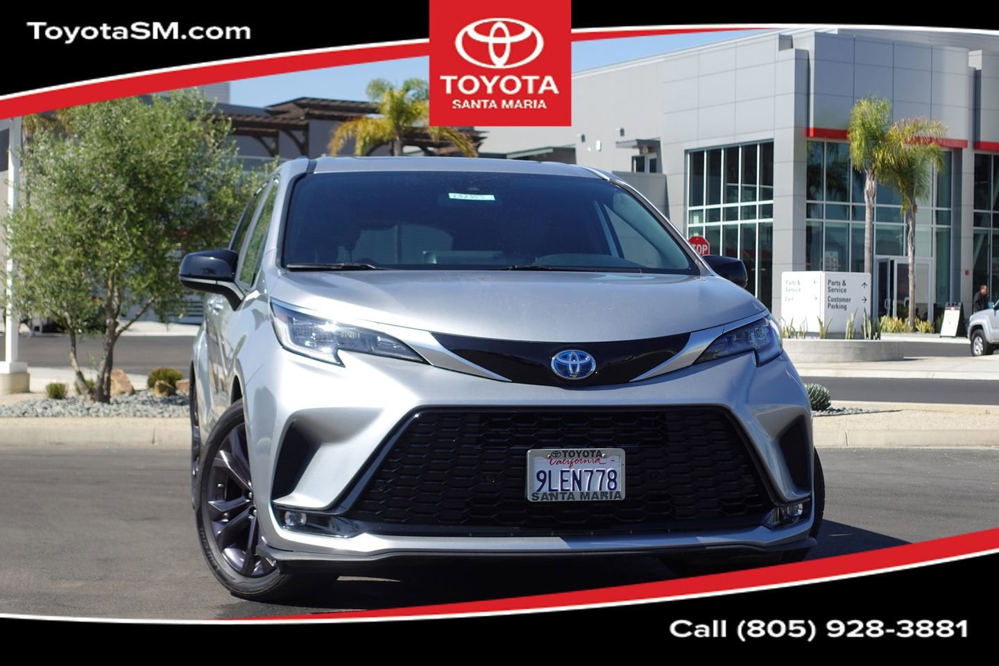 Used 2021 Toyota Sienna XSE with VIN 5TDXRKEC4MS021455 for sale in Santa Maria, CA