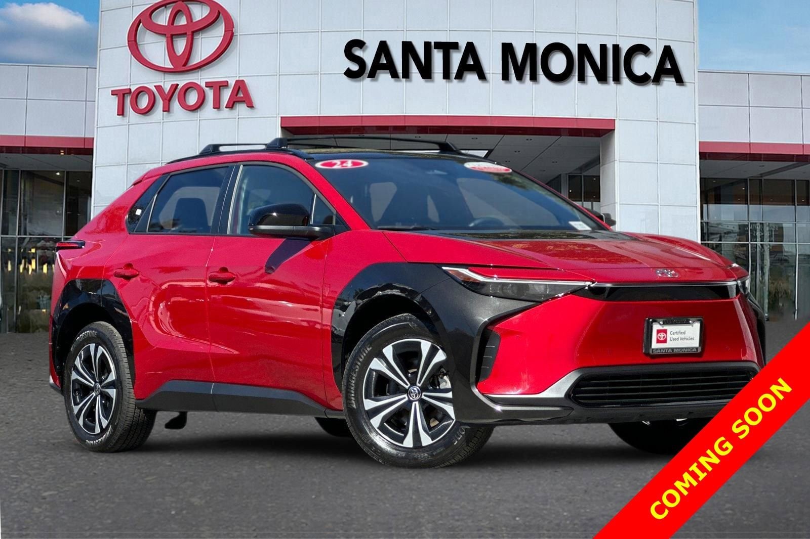 Certified 2024 Toyota bZ4X XLE with VIN JTMAAAAA4RA046596 for sale in Santa Monica, CA